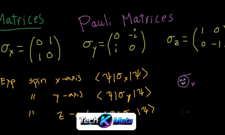 Pauli Spin Matrices